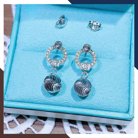 Bông Tai Vàng Trắng 10k Nhiều Mẫu Cho Nữ BTV185 – Hiện Đại, Trẻ Trung, Độc Đáo, Cá Tính