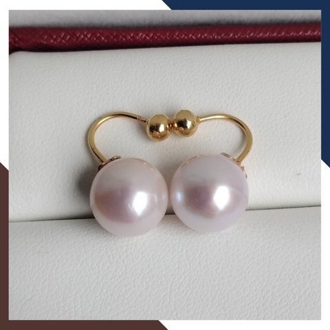 Bông tai ngọc trai vàng tây 10k cho nữ trẻ trung mã 580TT10