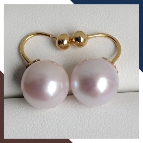 Bông tai ngọc trai vàng tây 10k cho nữ trẻ trung mã 580TT10