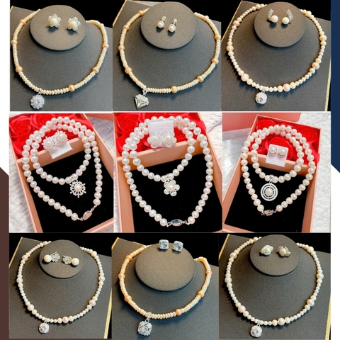 BTSNT227 – Bộ Ngọc Trai Nhiều Thiết Kế Trong Một Mã, Chọn Riêng Từng Set Theo Phong Cách