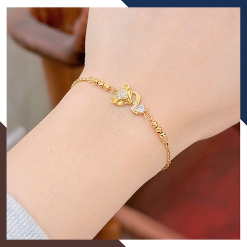 BTSV36 – Bộ Trang Sức Hồ Ly Vàng 10K Phối Trọn 4 Món, Dễ Đeo & Đồng Điệu Phong Cách