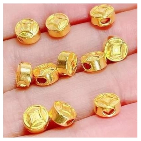 Charm đồng tiền vàng 24k 9999 - Tuyển sỉ toàn quốc
