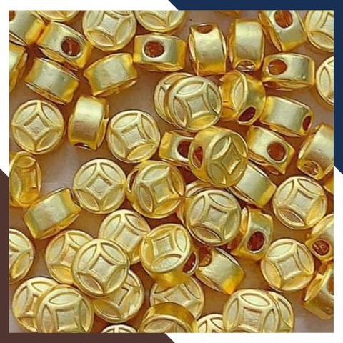 Charm đồng tiền vàng 24k 9999 - Tuyển sỉ toàn quốc