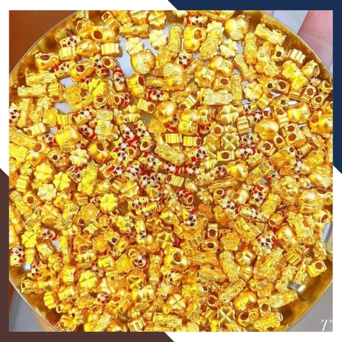 Charm đồng tiền vàng 24k 9999 - Tuyển sỉ toàn quốc