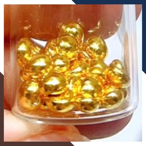 Charm hạt đậu vàng 24k 9999 tiết kiệm bỏ heo mã CHARMV17