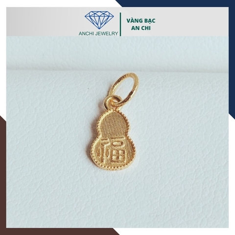 Charm hồ lô vàng 18k, charm treo hồ lô tài lộc mã 019AC284