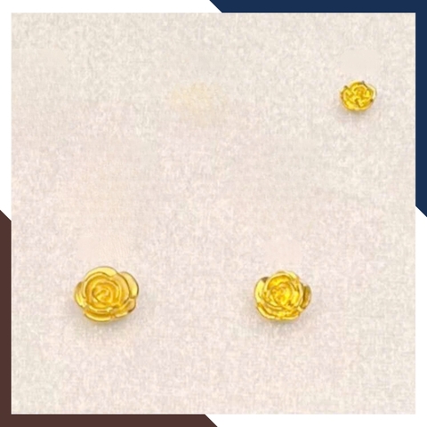 Charm Hoa Hồng Vàng 24k Đủ Size CHARMV96 - Thu Hút Nhân Duyên