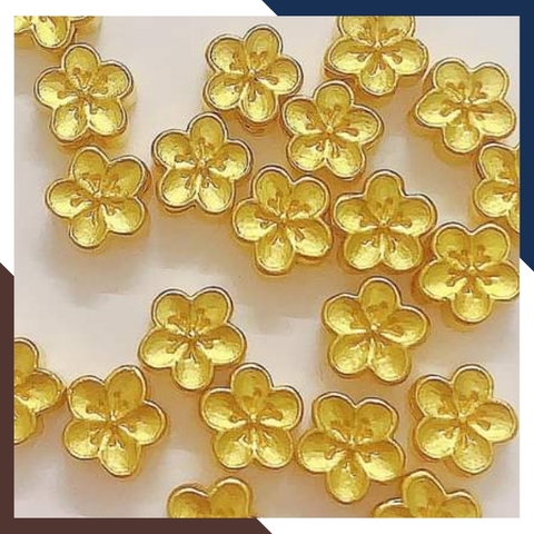 Charm hoa mai vàng 24k 9999 - Bán sỉ toàn quốc