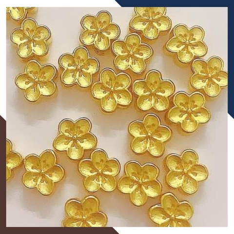 Charm hoa mai vàng 24k 9999 - Bán sỉ toàn quốc