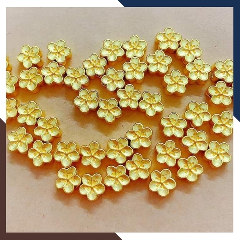 Charm hoa mai vàng 24k 9999 - Bán sỉ toàn quốc