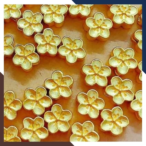 Charm hoa mai vàng 24k 9999 - Bán sỉ toàn quốc