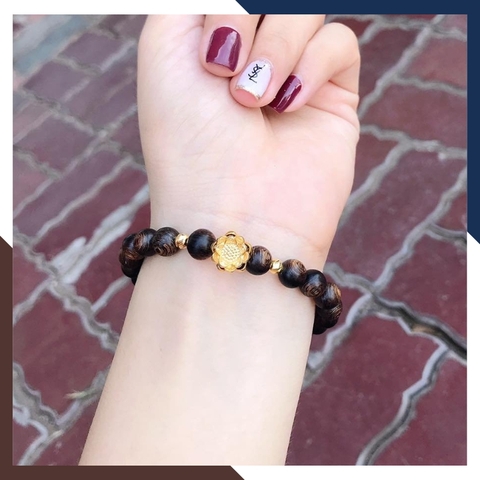 Charm hoa sen vàng tây 10k - Bán sỉ toàn quốc