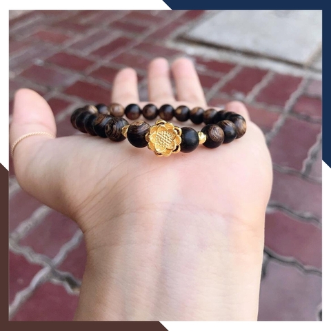 Charm hoa sen vàng tây 10k - Bán sỉ toàn quốc