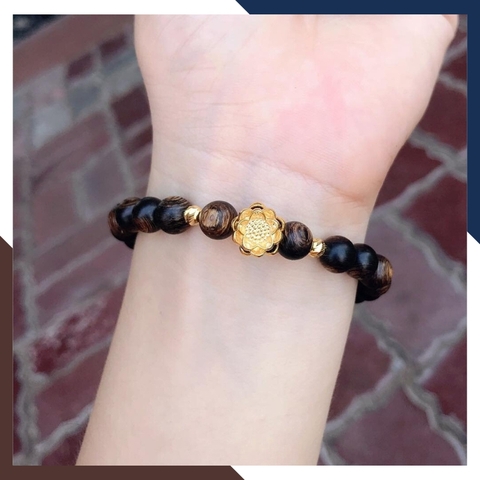 Charm hoa sen vàng tây 10k - Bán sỉ toàn quốc