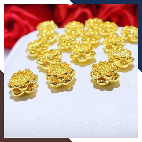 Charm hoa sen vàng tây 10k - Bán sỉ toàn quốc