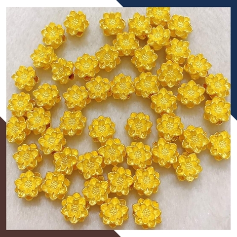 Charm hoa sen vàng tây 10k - Bán sỉ toàn quốc