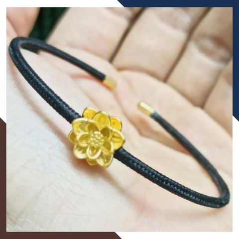 Charm hoa sen vàng tây 10k - Bán sỉ toàn quốc