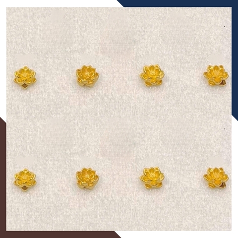 Charm Hoa Sen Vàng 24k Mã CHARMV70 - May Mắn, Thanh Tịnh