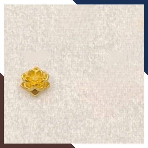 Charm Hoa Sen Vàng 24k Mã CHARMV70 - May Mắn, Thanh Tịnh