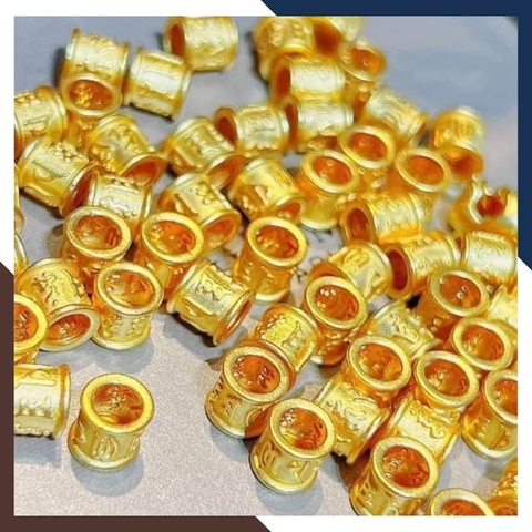 Charm lu thống vàng 24k 9999 khắc chú omani - Tuyển sỉ toàn quốc