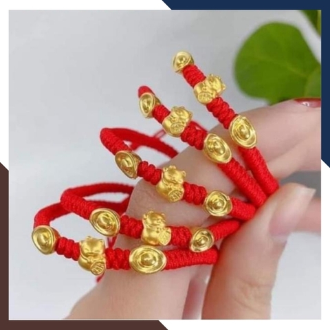 Charm nén vàng 24k, charm thỏi vàng ta mini 9999 mã AC220