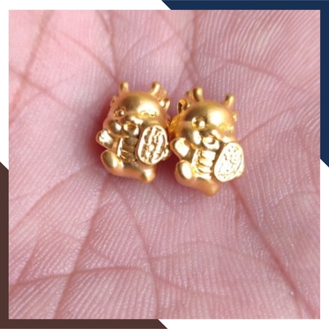 Charm rồng vàng 24k 9999 mã CHARMV20