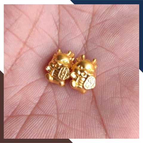 Charm rồng vàng 24k 9999 mã CHARMV20
