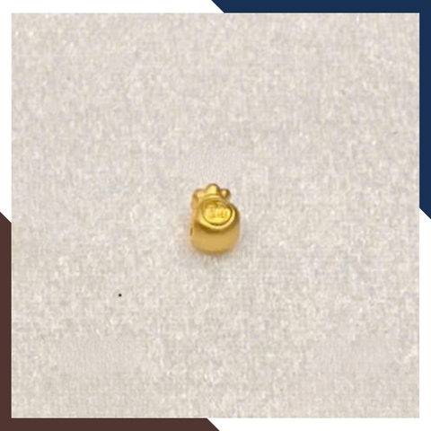 Charm Túi Tiền Vàng 24k Đủ Size Mã CHARMV78 - Thu Hút Tài Lộc, Vượng Khí Đầy Nhà