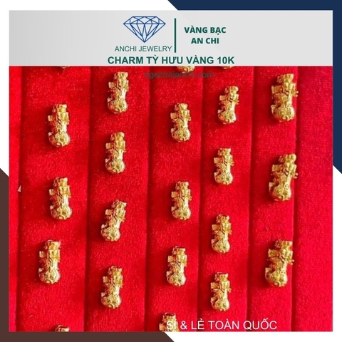 Charm tỳ hưu vàng 10k - Tuyển sỉ toàn quốc