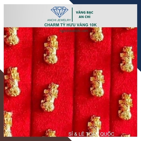 Charm tỳ hưu vàng 10k - Tuyển sỉ toàn quốc