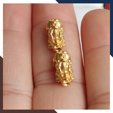 Ty hưu vàng 24k, charm tỳ hưu vàng ta 9999