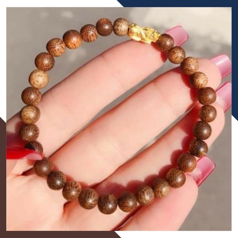 Charm tỳ hưu vàng ta 24k 9999 size nhỏ 5mm x 10mm