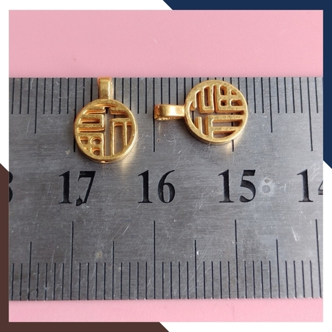 Charm chữ phúc vàng ta 24k 9999 mã 019AC363