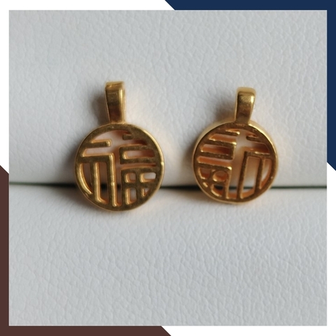 Charm chữ phúc vàng ta 24k 9999 mã 019AC363