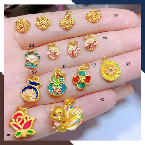 Charm vàng 24k, charm vàng ta 9999 nhiều mẫu