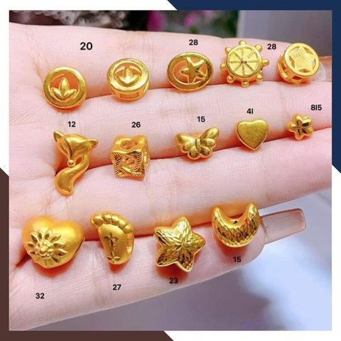 Charm vàng 24k, charm vàng ta 9999 nhiều mẫu
