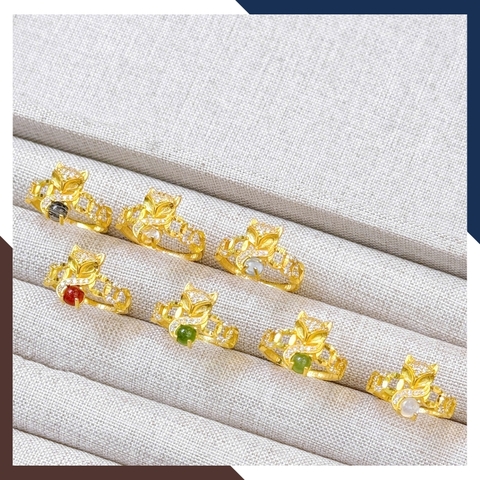 BTSV36 – Bộ Trang Sức Hồ Ly Vàng 10K Phối Trọn 4 Món, Dễ Đeo & Đồng Điệu Phong Cách