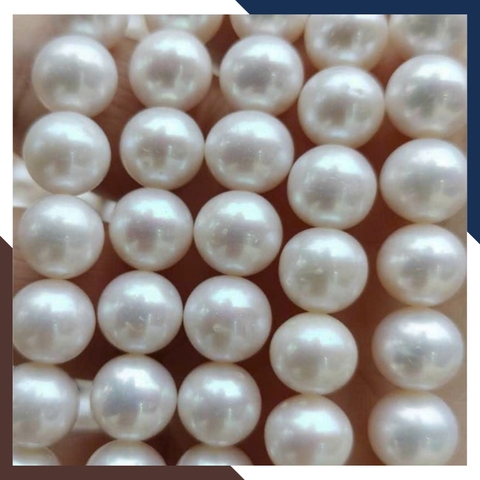 Chuỗi ngọc trai nguyên liệu giá sỉ size to 10-11mm cao cấp làm vòng cổ vòng tay mã AC2400