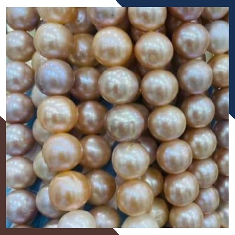 Chuỗi ngọc trai nguyên liệu size 10-11mm cao cấp làm vòng cổ vòng tay, bán buôn toàn quốc mã AC1080