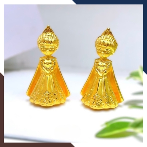Công Chúa Elsa Bằng Vàng 24k 9999 Mã QTV19 – Quà Sinh Nhật Cho Bé Gái Từ 1 - 12 Tuổi Đẹp Mê Mẩn