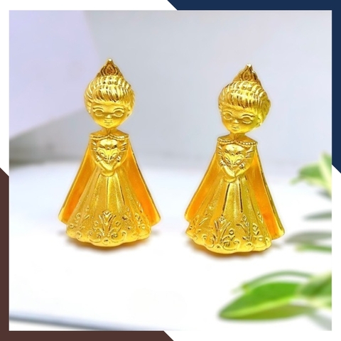 Công Chúa Elsa Bằng Vàng 24k 9999 Mã QTV19 – Quà Sinh Nhật Cho Bé Gái Từ 1 - 12 Tuổi Đẹp Mê Mẩn