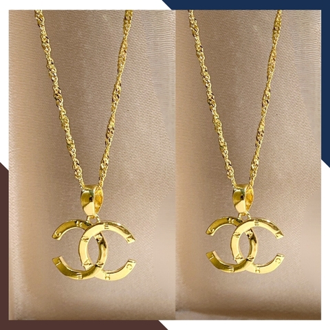 Dây chuyền Chanel vàng tây 10k đính đá cho nữ nhiều mẫu đẹp mã D54M1731