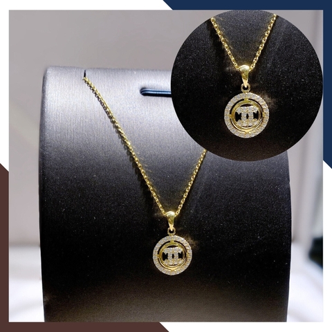 Dây chuyền chanel vàng tây 10k 1 chỉ cho nữ đẹp mã D75M21