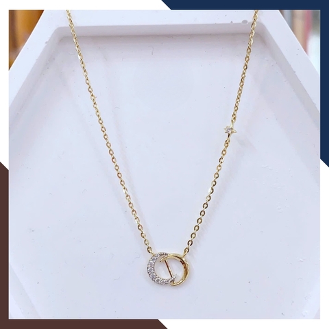 Dây Chuyền Dior Vàng Ý 10k Cho Nữ DCVN339 – Sang Trọng, Lịch Lãm