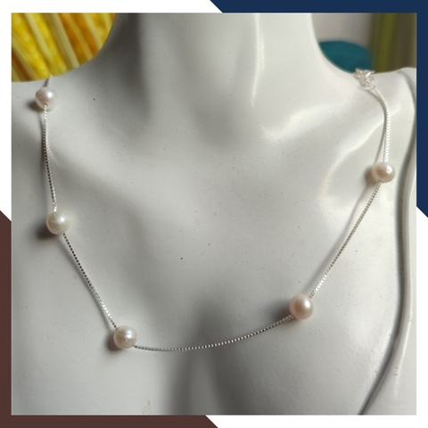 Dây chuyền ngọc trai nữ nuôi nước ngọt tự nhiên mã VCNT18