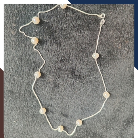 Dây chuyền ngọc trai nữ nuôi nước ngọt tự nhiên mã VCNT18