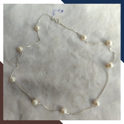 Dây chuyền ngọc trai nữ nuôi nước ngọt tự nhiên mã VCNT18