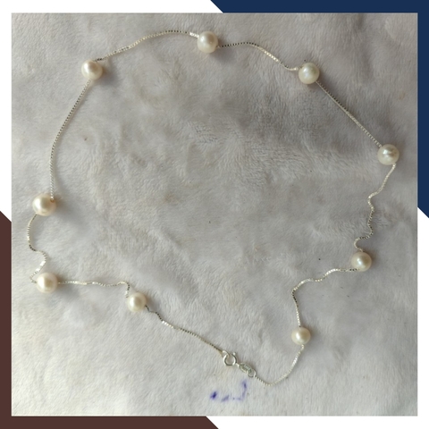 Dây chuyền ngọc trai nữ nuôi nước ngọt tự nhiên mã VCNT18