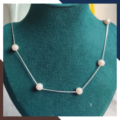 Dây chuyền ngọc trai nữ nuôi nước ngọt tự nhiên mã VCNT18