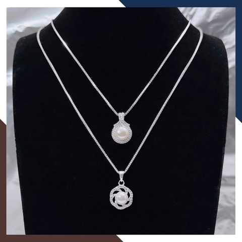 Dây Chuyền Ngọc Trai Nữ Mặc Áo Dài VCNT105 | Ngọc Trai Thật